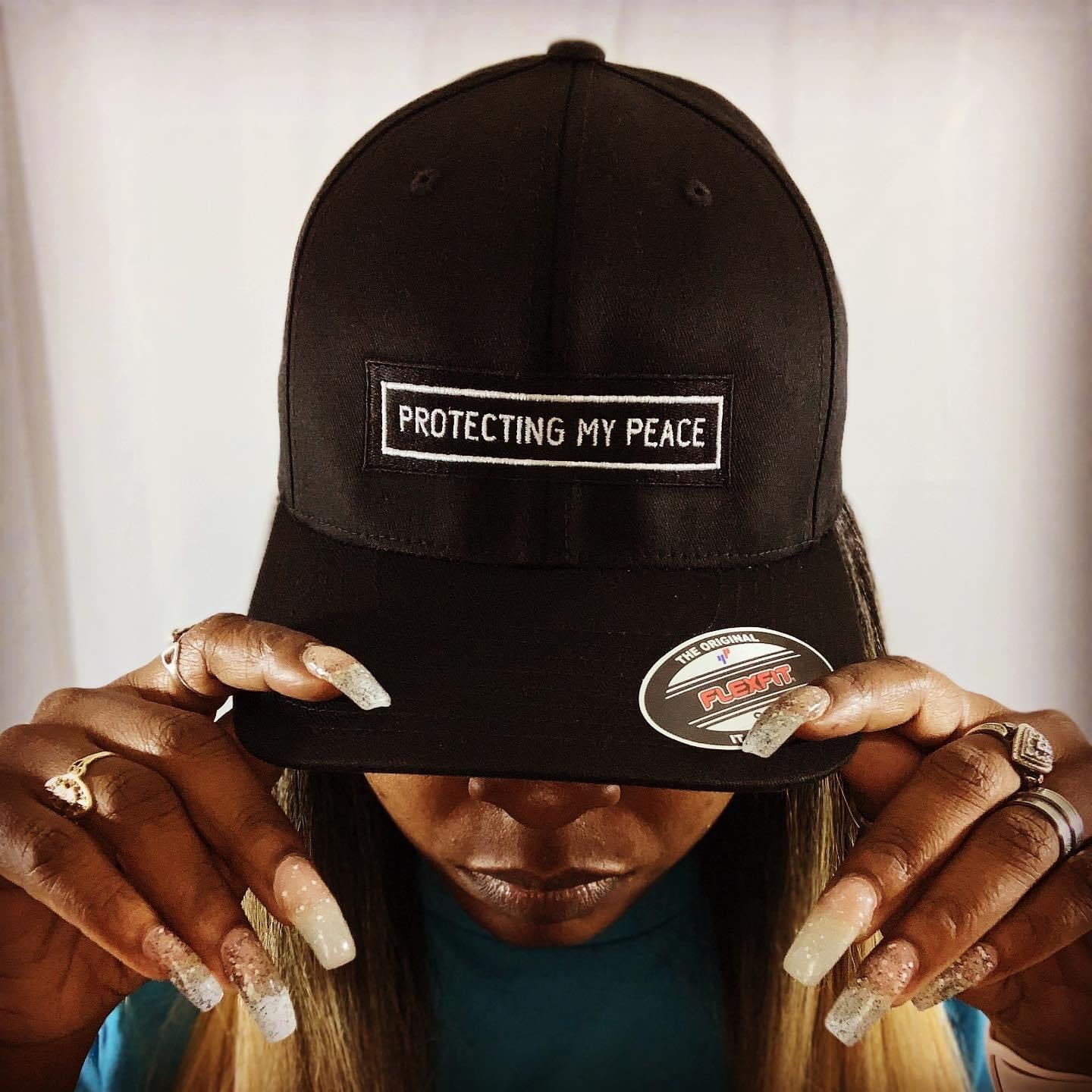 Protecting My Peace Bar Structured Twill Cap