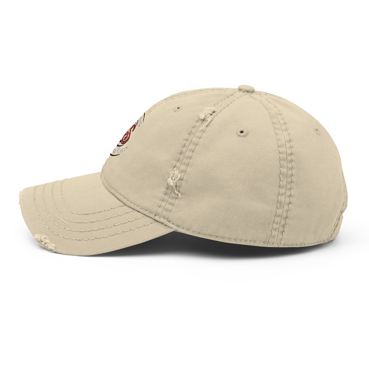 Wall Street Style Distressed Dad Hat